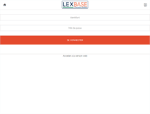 Tablet Screenshot of lexbase.fr
