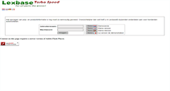 Desktop Screenshot of lexbase.nl