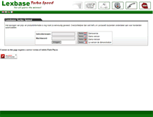 Tablet Screenshot of lexbase.nl